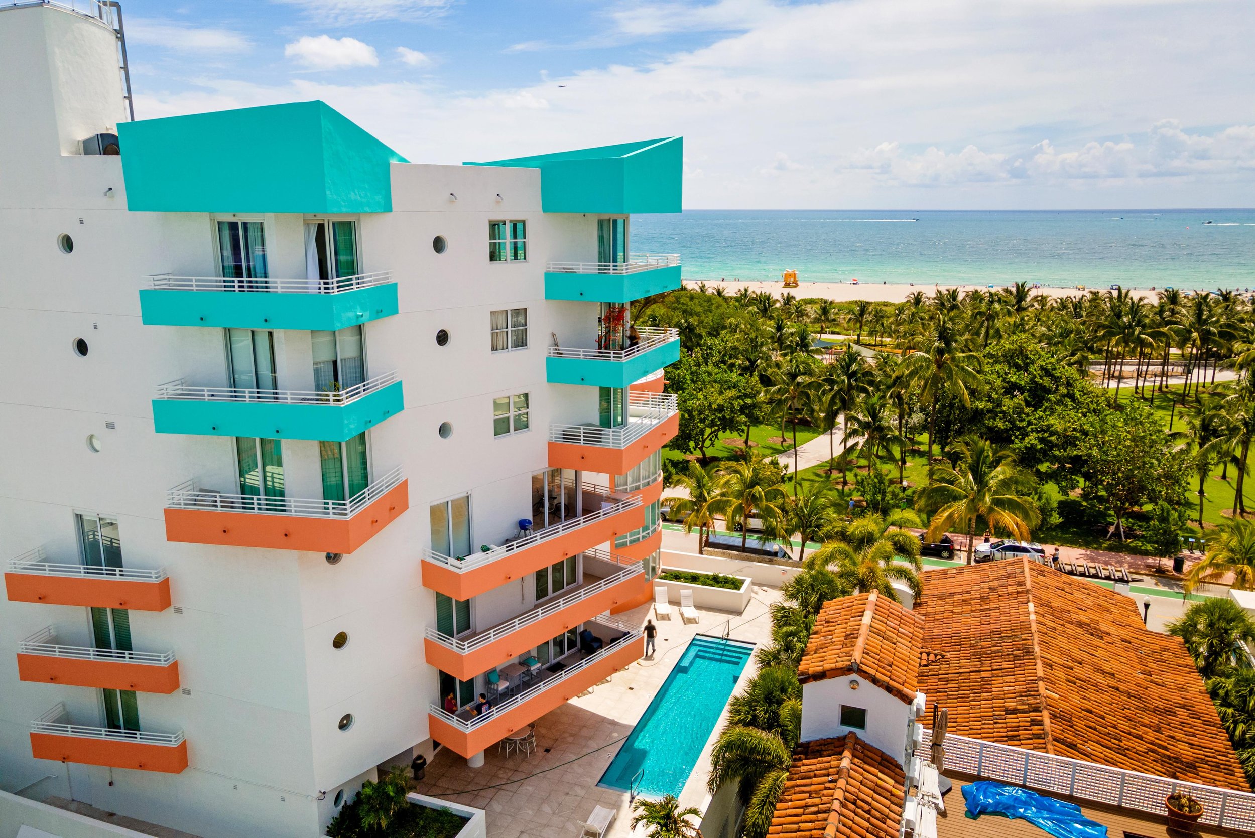Ocean view from Ocean Place in Miami Beach